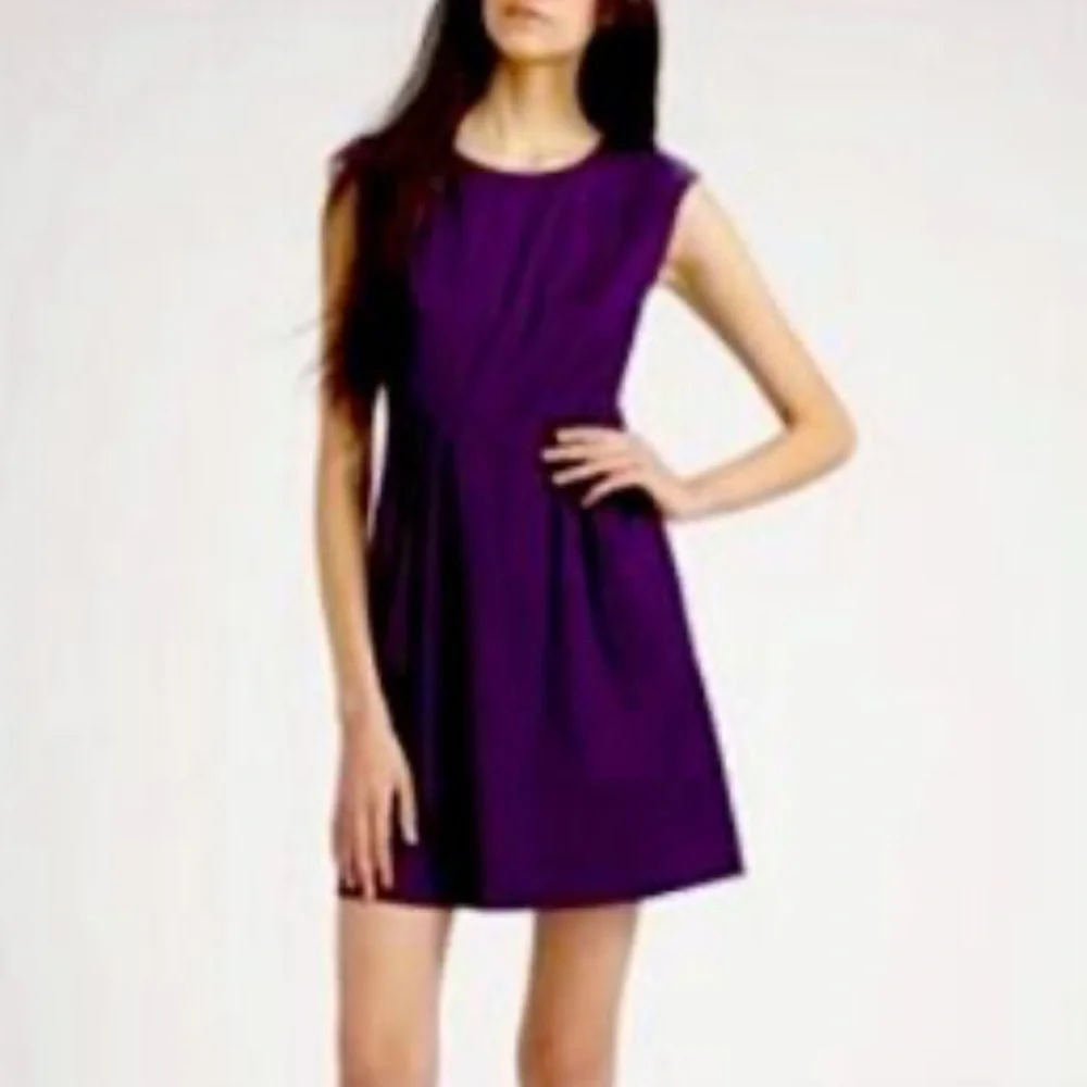 Theory Shyann Impeccable Dress purple lightweight size 2 - Picture 2 of 5